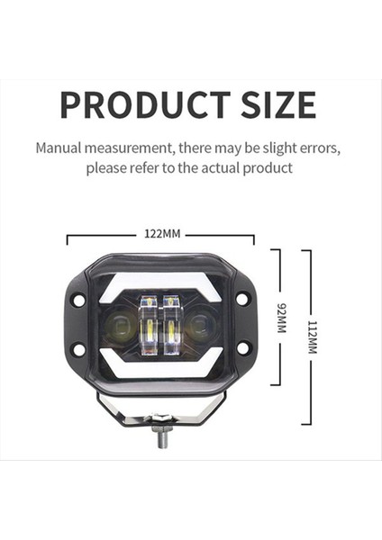 2pcs 5 Inç Araba LED Iş Işıkları Angel Gözler Kare Spotlar Ön Tampon Örgü Sis Işıkları Jeep Wranglers (Yurt Dışından) fiyatları