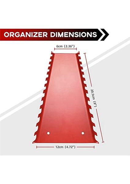 2 Paket Metal Anahtar Organizatörü- Premium Anahtar Tutucu Tepsisi Whench Için Duvara Monte Depolama Çözümleri (1 Kırmızı ve 1lblack (Yurt Dışından) fiyatları