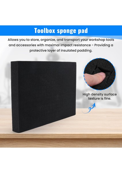 2pcs Toolbox Ön Kesme Köpüğü Için Köpük Seçin Öngörülük Yüksek Yoğunluklu Gölge Köpekler 350X250X40MM (Yurt Dışından) fırsatları