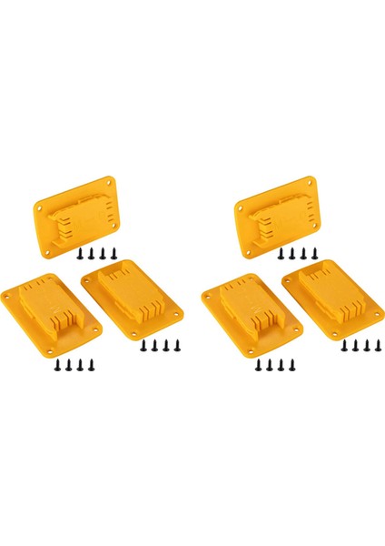 6 Paket Alet Montajı Dewalt 20V 12V Matkap M18 Alet Tutucu Askı Için Uyum (Sarı Çok 6) (Yurt Dışından)