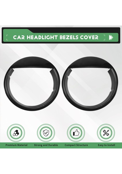 Kızgın Gözler Far Çerçeveleri Kapak Jeep Wrangler Tj 1997-2006 Angry Bird Head Lights Çerçeve Lambası Kapağı (Yurt Dışından) fırsatları