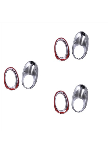 Honda Cr-V Crv Için 6x 2007 2008 Ön Tampon Fog Fog Trim Jant Lamba Kapak Kapağı Araba Stil Yansıtıcı Çıkartma Kiti (Yurt Dışından)