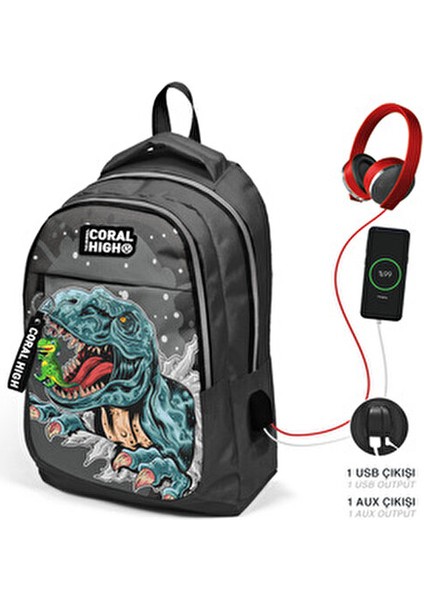 23420 USB Bağlantılı Okul Çantası 2 Bölmeli Süngerli Sırt Paneli indirimleri