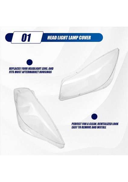 Araba Sol Şeffaf Kafa Işık Lambası Kapağı Abajur Lambası Gölge Ön Far Kapağı Lens Opel Insignia 2009-2011 (Yurt Dışından) indirimleri