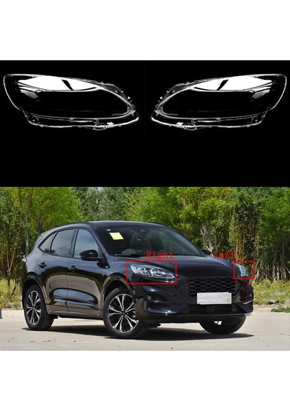 Araba Ön Far Kapağı Abajur Lambası Lamba Far Farlar Lens Kapağı Ford Kaçış 2019-2021 (Yurt Dışından) fiyatları