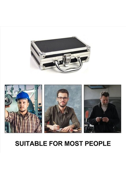 2x Alüminyum Alaşım Araç Kutusu Aksesuarları Saklama Kutusu Pratik Alüminyum Bavul Taşınabilir Tutamak Küçük Araç Kutusu Saklama Kutusu (Yurt Dışından) fırsatları