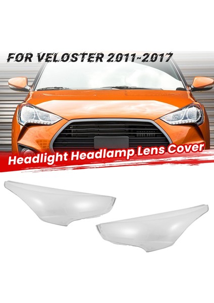 Sol Yan Araba Far Lens Kapağı Kafa Hafif Lamba Gölge Kabuk Cam Kapağı Hyundai Veloster 2011-2017 Için (Yurt Dışından) fiyatları