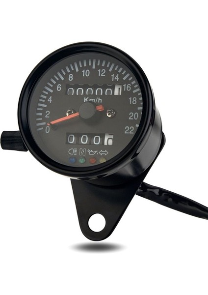 Cafe Racer Retro Motosiklet Modifiye Gösterge LED Göstergesi Mekanik Hız Türometresi Yolcun Sometre 220KM/S (Yurt Dışından)