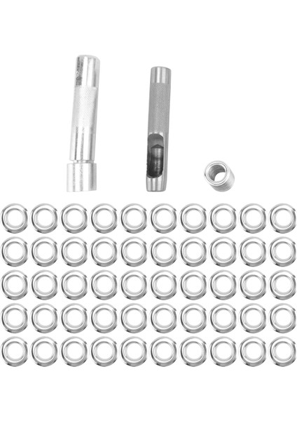 100PCS Yumruk Gromlar ve Branda Tente Çadır Muşamba Onarım Kiti Deliği Sel (Yurt Dışından)