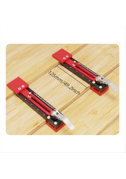 2pc Duvar Paneli Takma Alet Hassas Kertenkele Gösterge Alüminyum Ayarlanabilir Basamaklı Tahta Kurulum Jig Metrik Inç Çift Ölçek (Yurt Dışından) modelleri