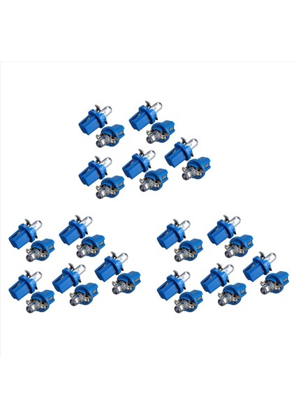 30PCS LED Ampul Metre Çizgi B8-5d T5 Lambası Tutucu Mavi Ayarlama Otomatik Araba Işığı (Yurt Dışından)