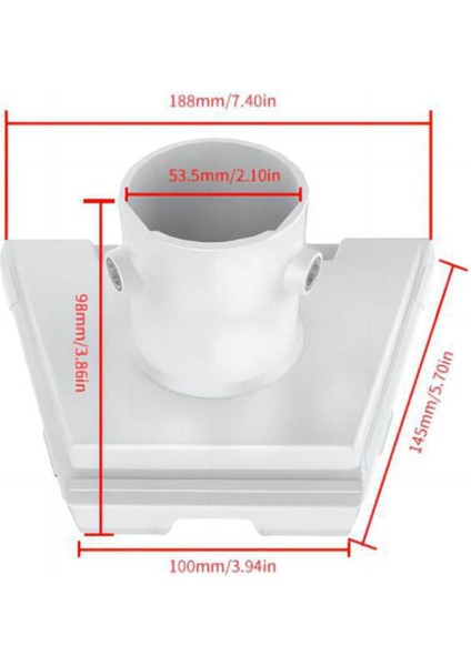 Starlink Için 1set Gen3 Çatı Duvarı Montaj Duvar Takılı Bağlantı Çubuk Montajı Çatı Adaptör Tutucu Metaller Konektörü (B) (Yurt Dışından)