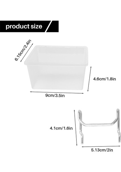 12 Adet Pegboard Plastik Kutular Kit - Kancalı Pegboard Kutuları - Pegboard Aksesuarları Çalışma Tezgahı Kutuları Peg Tahtaya Uyuyor (Yurt Dışından)