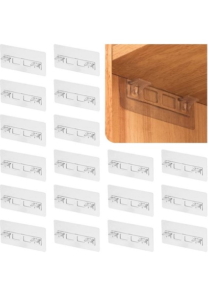 20PCS Punch Free Raf Destek Talavları Yok Matkap Yapıştırıcı Raf Braketi Kabine Rafları Raf Klipsleri Için Temiz Raf Pimleri (Yurt Dışından) fiyatları