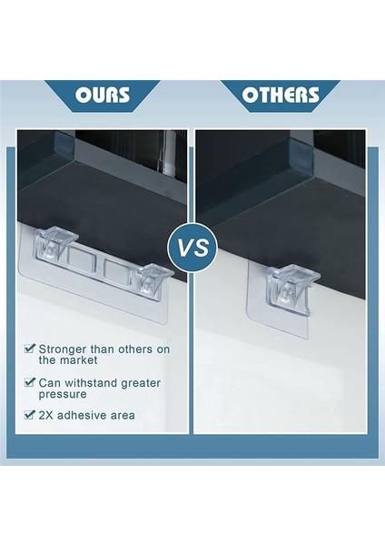 20PCS Punch Free Raf Destek Talavları Yok Matkap Yapıştırıcı Raf Braketi Kabine Rafları Raf Klipsleri Için Temiz Raf Pimleri (Yurt Dışından) modelleri