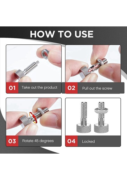 8pcs Hızlı Bırakma Pinleri Hızlı Bırakma Kilit Pimi Geri Çekilebilir Yay Pistonu M6 Lockout Kiti Havalo Alet Kutusu (Yurt Dışından) fiyatları