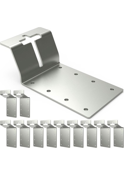 12 Paket T-Post Bracket 3inch (Dikey) T Post Montaj Braketi Montaj T Işaretleri Için Braket Kontrplak Kurulum (Yurt Dışından)
