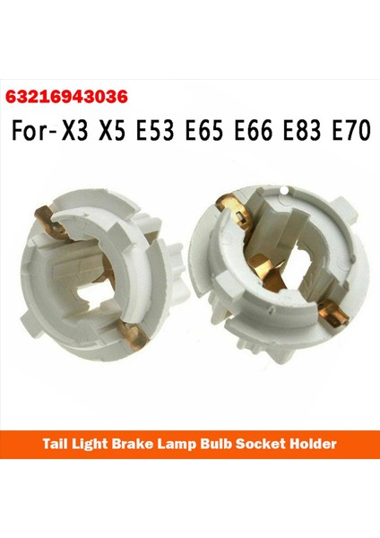 10 Adet Araba Arka Kuyruk Işık Fren Lambası Tutucusu P21W Ampul Soket Tutucu 63216943036 For-Bmw X3 X5 E53 E65 E66 E83 E70 (Yurt Dışından) fırsatları