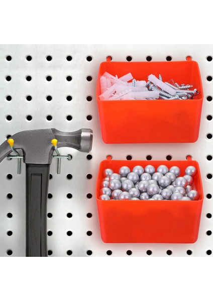 16 Adet Pegboard Kutuları Kit Pegboard Parçaları Depolama Pegboard Aksesuarları Donanım Düzenlemek Için Çalışma Tezgahı Kutuları (Kırmızı) (Yurt Dışından) fırsatları