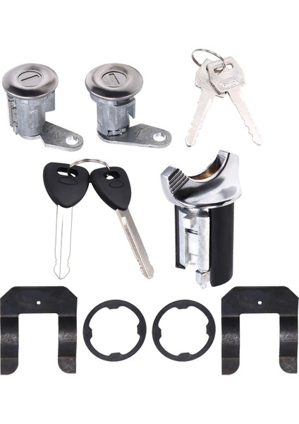 Araba Ateşleme Kilit Silindir Seti Araba Kapısı Kilit Namlu Silindir Mandal Ford F150 F250 F350 Bronco 1980-1991 (Yurt Dışından)
