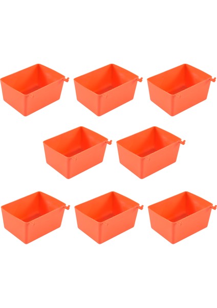 8 Adet Pegboard Kutuları Kit Pegboard Parçaları Depolama Pegboard Aksesuarları Donanım Düzenlemek Için Iş Tezgahı Kutuları (Kırmızı) (Yurt Dışından)