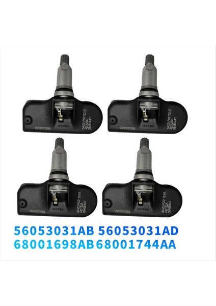 4pcs Tpms Lastik Basınç Sensörü Lastik 433MHZ 56053031 Dodge Charger Dart Ram 1500 Chrysler 300 Jeep Grand Cherokee (Yurt Dışından) fiyatları