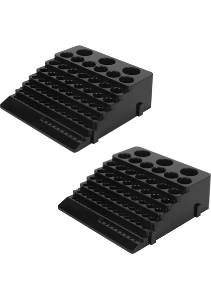 2x Matkap Botu Saklama Kutusu Freze Kesici Tasarruf Alan Matkap Sonu Tutucu Organizatör Kılıf Kutusu (Yurt Dışından)