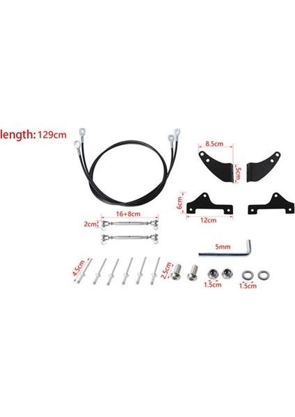 Ön Cam Şube Splitter Paslanmaz Çelik Siyah Dallanma Hattı Trim Kiti Ford Bronco 2021 2022 2023 (Yurt Dışından) indirimleri