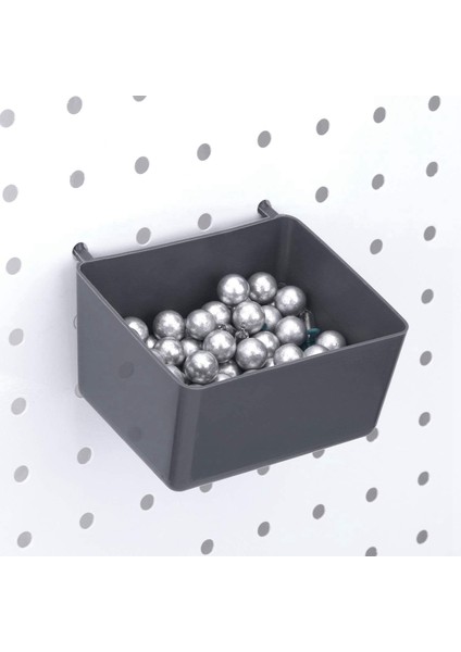 16PCS Pegboard Kutuları Kit Pegboard Parçaları Depolama Pegboard Aksesuarları Çalışma Tezgahı Kutuları - 8pcs Gri ve 8pcs Kırmızı (Yurt Dışından) fırsatları