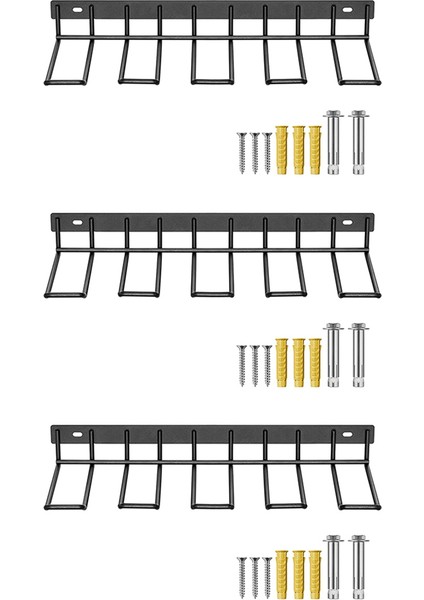 3x Güç Alet Organizatörü Matkap Depolama Rafı Raf Duvarı Montajlı Ağır Hizmet Güç Matkap Tutucu Matkap Şarj Istasyonu (Yurt Dışından)