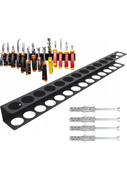 Ağır Hizmet Tipi Duvara Monte Alet Organizatörü-Garaj Mutfak ve Banyo Depolama Için Metal Tornavida Tutucu (Yurt Dışından) modelleri