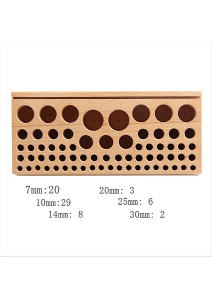 Takım Rafı 68 Delik Manuel Dıy Kayın Ahşap Takım Tablo Depolama Rafı Baskı Alet Raf Depolama Tohumu Kutusu (Yurt Dışından) fiyatları