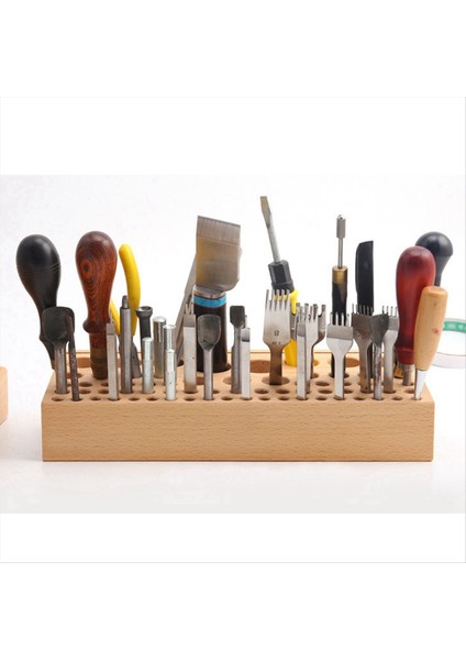 Takım Rafı 68 Delik Manuel Dıy Kayın Ahşap Takım Tablo Depolama Rafı Baskı Alet Raf Depolama Tohumu Kutusu (Yurt Dışından) indirimleri