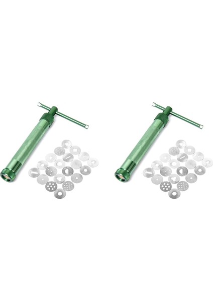 2x Kil Ekstrüder - Polimer Kil Ekstrüder Alüminyum Alaşım Kil Ekstrüder Tabancası Döner Kalıp Şekeri Polimer Kil Ekstrüder (Yurt Dışından)