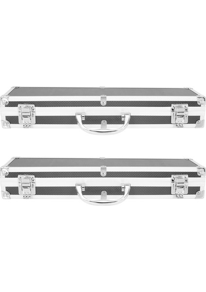 2x Alüminyum Alaşım Araç Kutusu Aksesuarları Saklama Kutusu Pratik Alüminyum Bavul (Yurt Dışından)