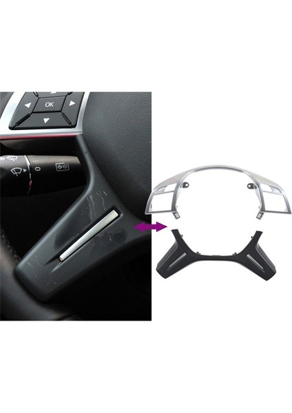 Araç Direksiyon Simidi Kapağı Trim Panel Mercedes Benz C E M ml Gls G Sınıfı W204 W212 W166 W463 B (Yurt Dışından) modelleri