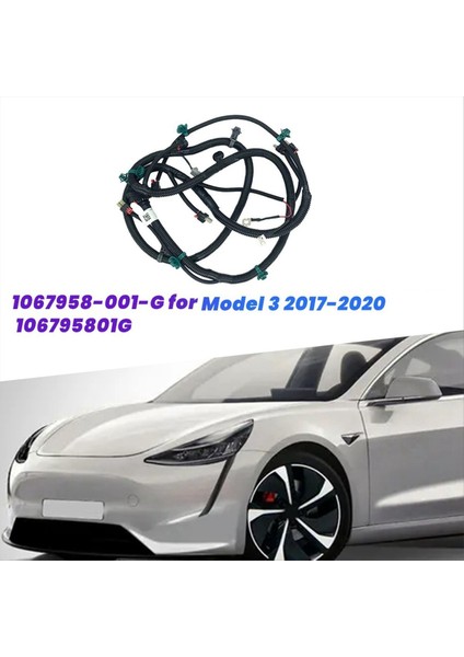 Araba Ön Tampon Radar Kablo Demeti Kabloları Sis Fark Arabirimi Olmadan Kablolar 1067958-001-G Tesla Model 3 2017-2020 106795801G (Yurt Dışından) fiyatları