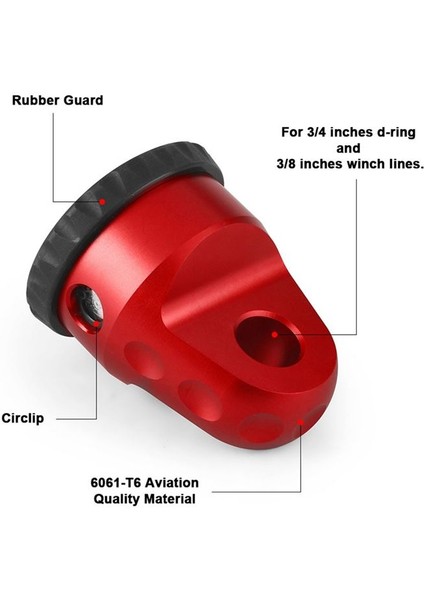 Jeep Wrangler Atv Utv Kamyonetleri Için Pim ve Kauçuk Korumalı Alüminyum Vinç Prangası Montajı Değiştirilmiş Aksesuarlar C (Yurt Dışından) fırsatları