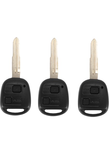 Toyota Yaris Için 3x 2 Düğme Uzak Anahtar Kabuğu (Yurt Dışından)