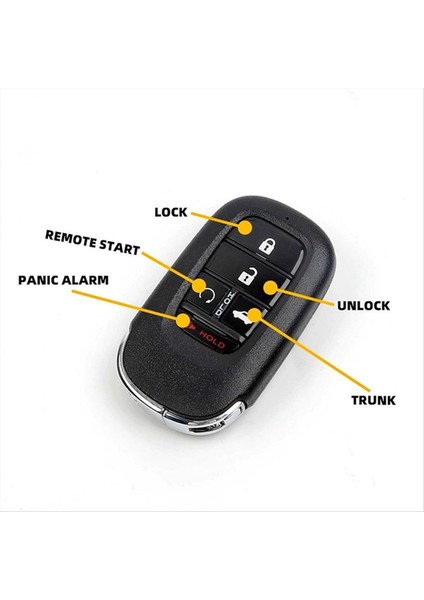 Smart Anahtar Fob Uzaktan KR5TP-4 Honda Accord Için Civic Crv Hrv Anahtarsız Giriş Uzaktan Kumandası 5 Düğmeleri 433MHZ 4A Chıp (Yurt Dışından) fırsatları