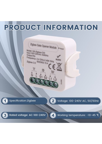 Tua Akıllı Kapı Kapı Açıcı Modülü Zigbee Kapı Kapı Kontrolör Modülü Garaj Kapı Anahtarı (Yurt Dışından) fırsatları