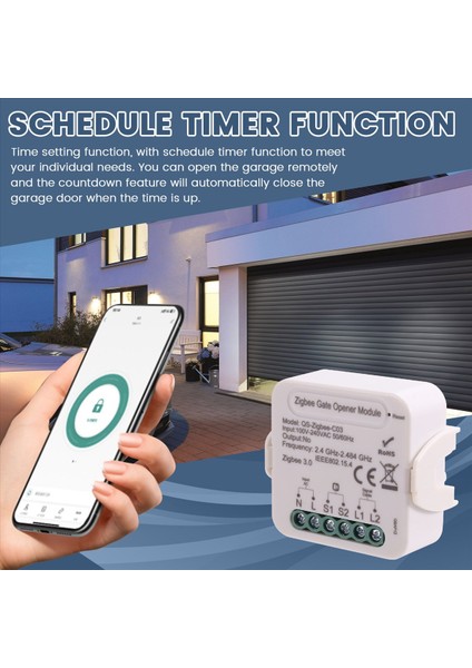 Tua Akıllı Kapı Kapı Açıcı Modülü Zigbee Kapı Kapı Kontrolör Modülü Garaj Kapı Anahtarı (Yurt Dışından) indirimleri