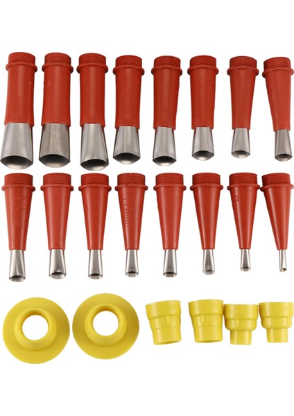 22PCS Paslanmaz Çelik Kavrama Memesi Aplikatör Kaldırıcı Işaretleyici Tutkal Silikon Sızdırmazlık Mühek Mühür Mutfak Banyo (Yurt Dışından)