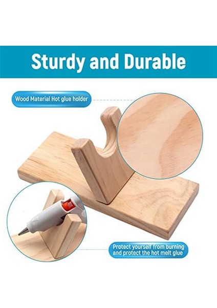 Sıcak Tutkal Tabancası Tutucu Ahşap Sıcak Eriyik Yapıştırıcı Tabancası Standı Sıcak Eriyik Yapıştırıcı Taban Tabanı Zanaat Odası Organizatörü (Yurt Dışından) indirimleri