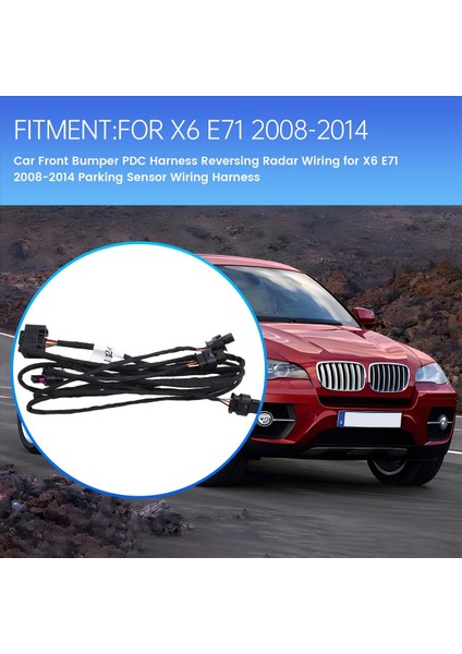 61129244423 Araba Ön Tampon Pdc Kablo Demeti Bmw Için Ters Radar Kabloları X6 E71 2008-2014 Park Sensörü Kablo Kabuğu (Yurt Dışından) fırsatları