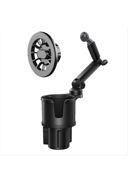 Telefon Montajı ile Araba Fincan Tutucu 360 Derece Rotasyon Manyetik Cep Telefonu Standı Içecek Bardak Tutucu Adaptör Telefon Standı (Yurt Dışından) fiyatları