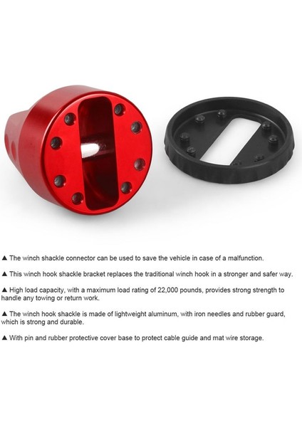 Jeep Wrangler Atv Utv Kamyonetleri Için Pim ve Kauçuk Korumalı Alüminyum Vinç Prangası Montajı Değiştirilmiş Aksesuarlar B (Yurt Dışından) modelleri