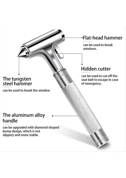 Araba Güvenliği Hammer Otomotiv Alüminyum Alaşım Pencere Cam Kesici Araç Araba Acil Durum Aracı Için Emniyet Mayt Kesici ile (Yurt Dışından) indirimleri