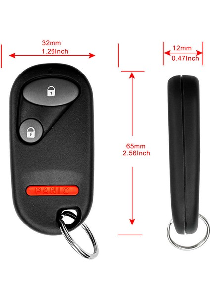 2pcs Araba Akıllı Anahtarsız Giriş Uzak Fob Fob NHVWB1U521 Honda Civic 2001 2002 2003 2004 2005 (Yurt Dışından) fırsatları