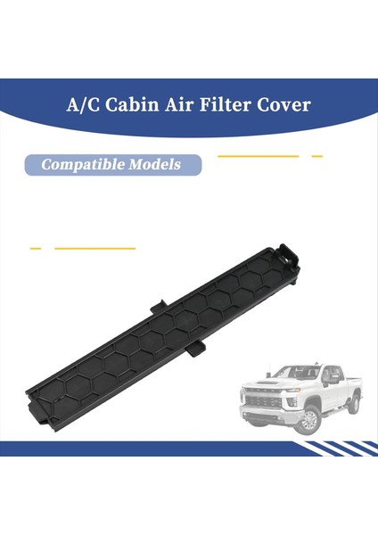 87846950 Chevrolet Silverado Için Kabin Filtre Kapağı Gmc Sıerra Için 2500 Hd 2500 Hd 2019-2024 84502369 84532403&#39 Ü Değiştirin (Yurt Dışından) modelleri
